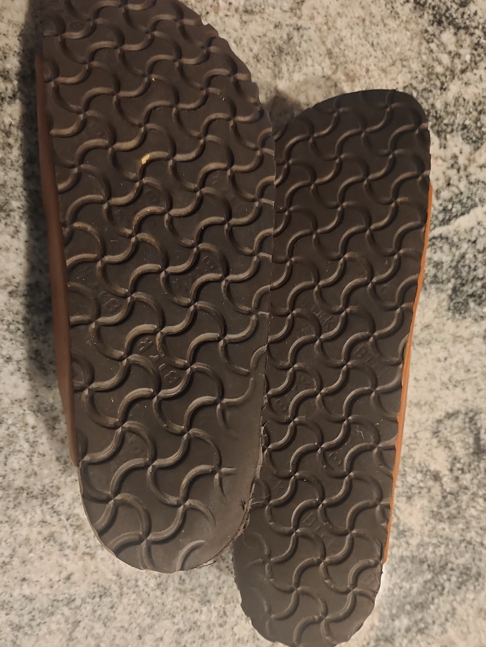 Birkenstock Brown Leather Double Buckle Slide Sandals - Picture 3 of 4
